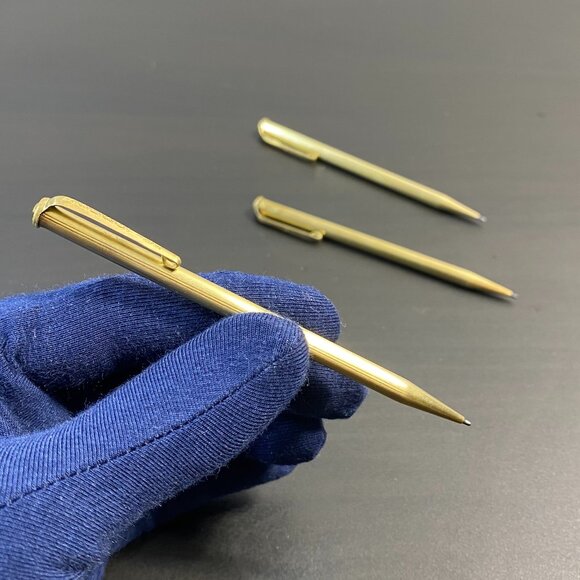 SELECT Pencil, MECHANICAL pencil, metal pen, golden color, ONE Pencil, made in J - Picture 1 of 10